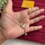 Beautiful Golden Double layer butterfly design Necklace✨1227