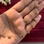 Stainless steel Beautiful circle stone combo set which include Necklace and adjustable Ring♥️1063