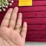 Stainless steel Flower design Adjustable Ring♥️1247