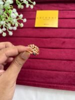 Trendy Leaf design black Ad stone Adjustable Ring✨1246 - Image 3