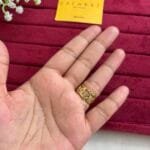 Stainless steel Adjustable Golden circle design Ring♥️1241