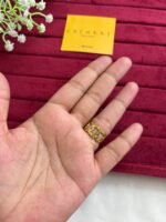 Stainless steel Adjustable Golden circle design Ring♥️1241