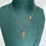 Beautiful Leaf design stainless steel Rosegold Necklace ✨1019