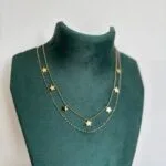 Double layer star design Necklace 🌟1139