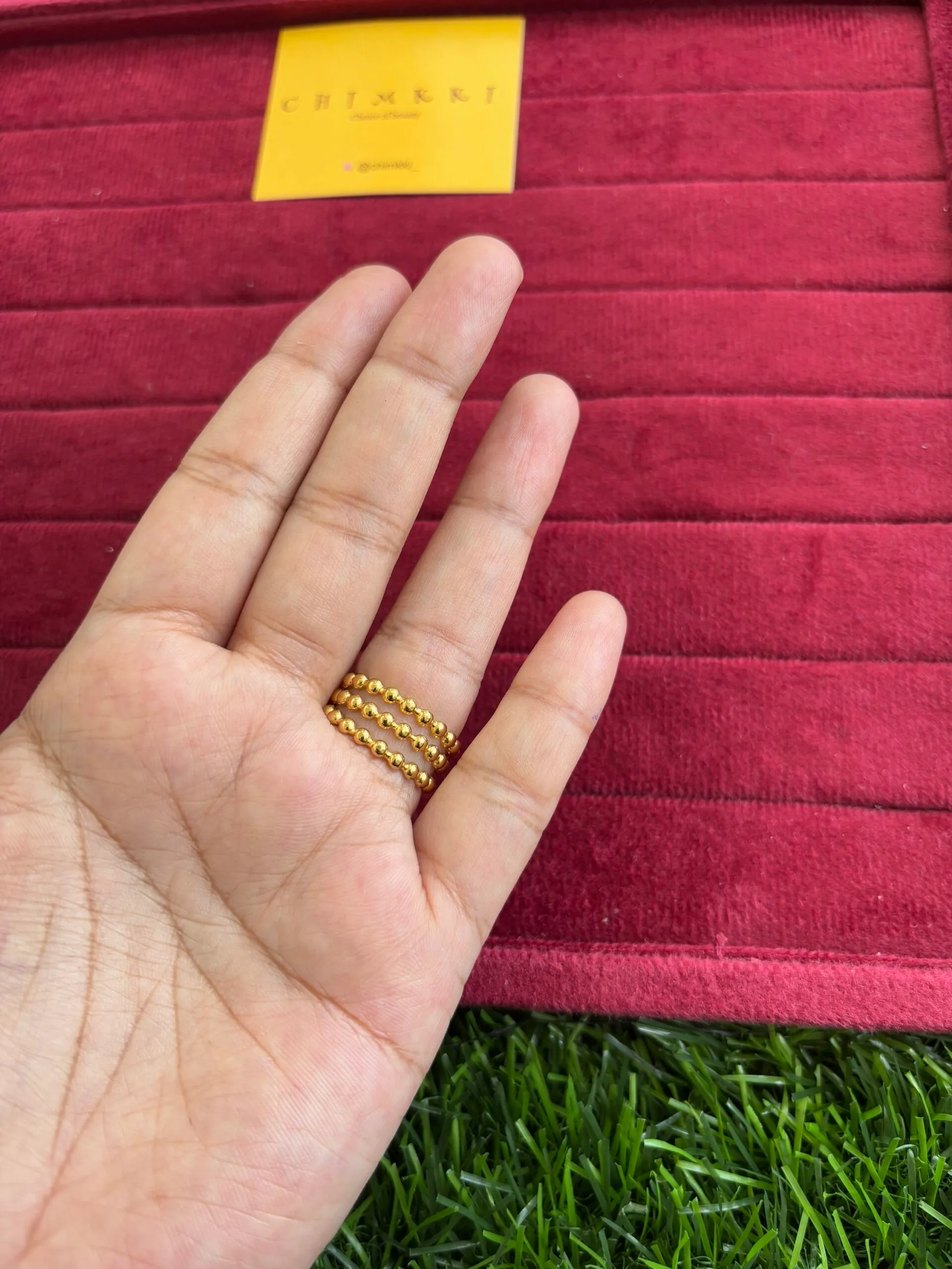 Beautiful layer design Golden Ring✨1033 - Image 1