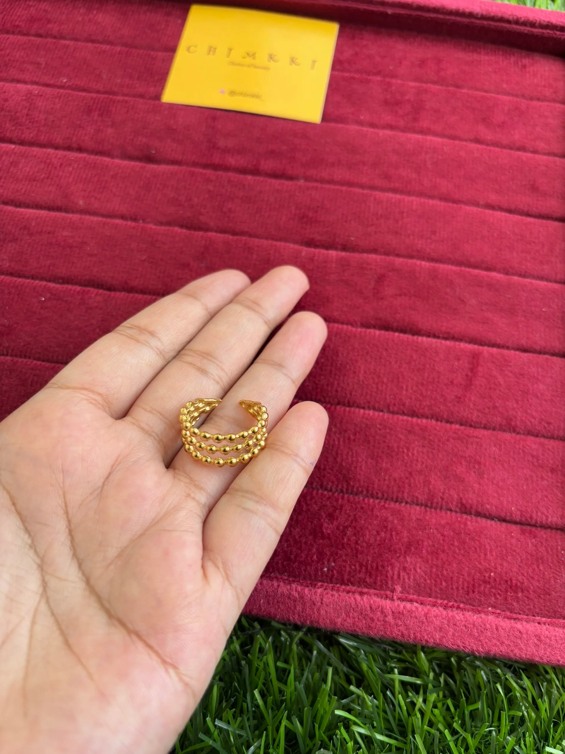 Beautiful layer design Golden Ring✨1033 - Image 2