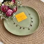 Stainless steel black charms Necklace ✨1079