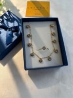 Stainless steel Beautiful circle stone combo set which include Necklace and adjustable Ring♥️1063 - Image 3