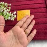 Stainless steel Cute little square white stone Adjustable Ring✨1043