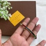 Stainless steel multicolour stone Open bangle ✨1176