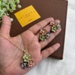 Trendy Beautiful flower design pendant sets🌸♥️1115