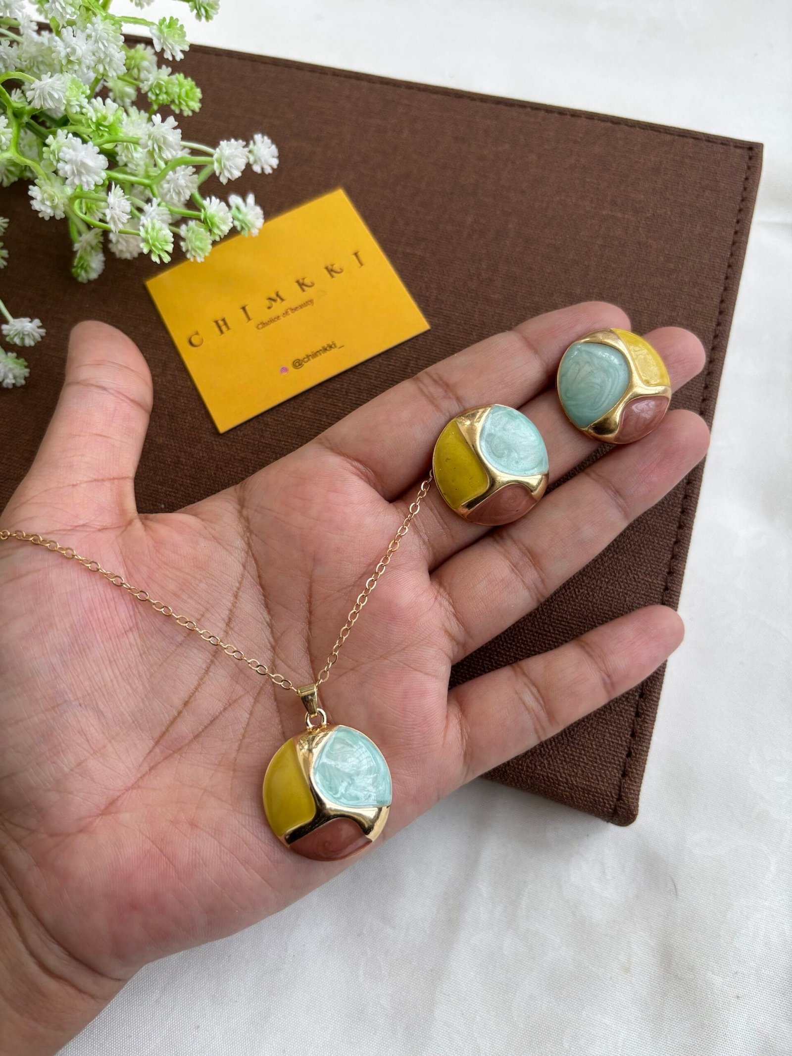 img_7759 Stainless steel pendant sets✨1038 - Image 1