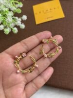 Stainless steel flower design Earrings 🌸1021 - Image 3