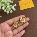 Stainless steel Beautiful Golden Flower design Earrings✨1022