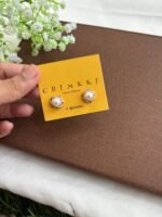 Stainless steel Beautiful Rosegold Pearl design stud Earrings✨1077