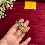 Stainless steel Beautiful open Golden bangle♥️1101