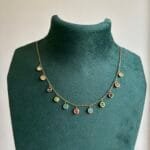 Beautiful multicolour circle stone charms Necklace ✨♥️1054