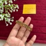 Beautiful leaf design open bangle🌿1161