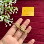 Stainless steel Flower design open bangle ✨1150