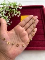 Stainless Beautiful circle charm Golden Necklace ♥️1120 - Image 2