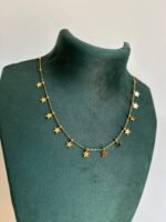 Stainless steel Beautiful Star design Golden Necklace🌟♥️1119 - Image 4