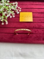 Beautiful multicolour stone stainless steel Golden Open bangle♥️1160 - Image 2