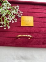 Beautiful multicolour stone stainless steel Golden Open bangle♥️1160 - Image 4