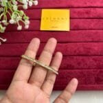 Stainless steel Beautiful Elegant white stone open bangle♥️1125