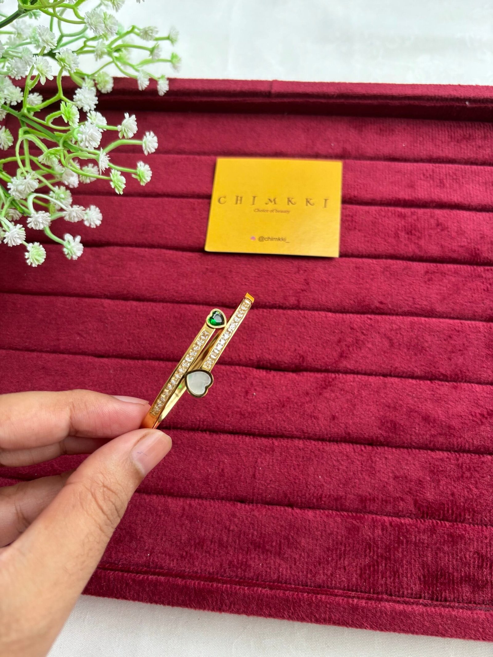 img_9250 Beautiful heart design open bangle♥️1149 - Image 1