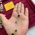 Stainless steel Beautiful black and white double layer Reversible Golden bracelet ♥️1166