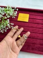 Stainless steel Love heart design Golden open bangle♥️1168 - Image 6