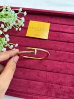 Beautiful Nail design full stone open bangle♥️1167 - Image 2