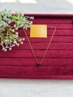 Beautiful Green heart design stone Golden Necklace ✨1193 - Image 2