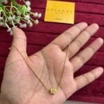 Stainless Beautiful flower design Golden Necklace🌸1238