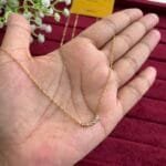 Stainless steel cute little white stone Necklace♥️1257