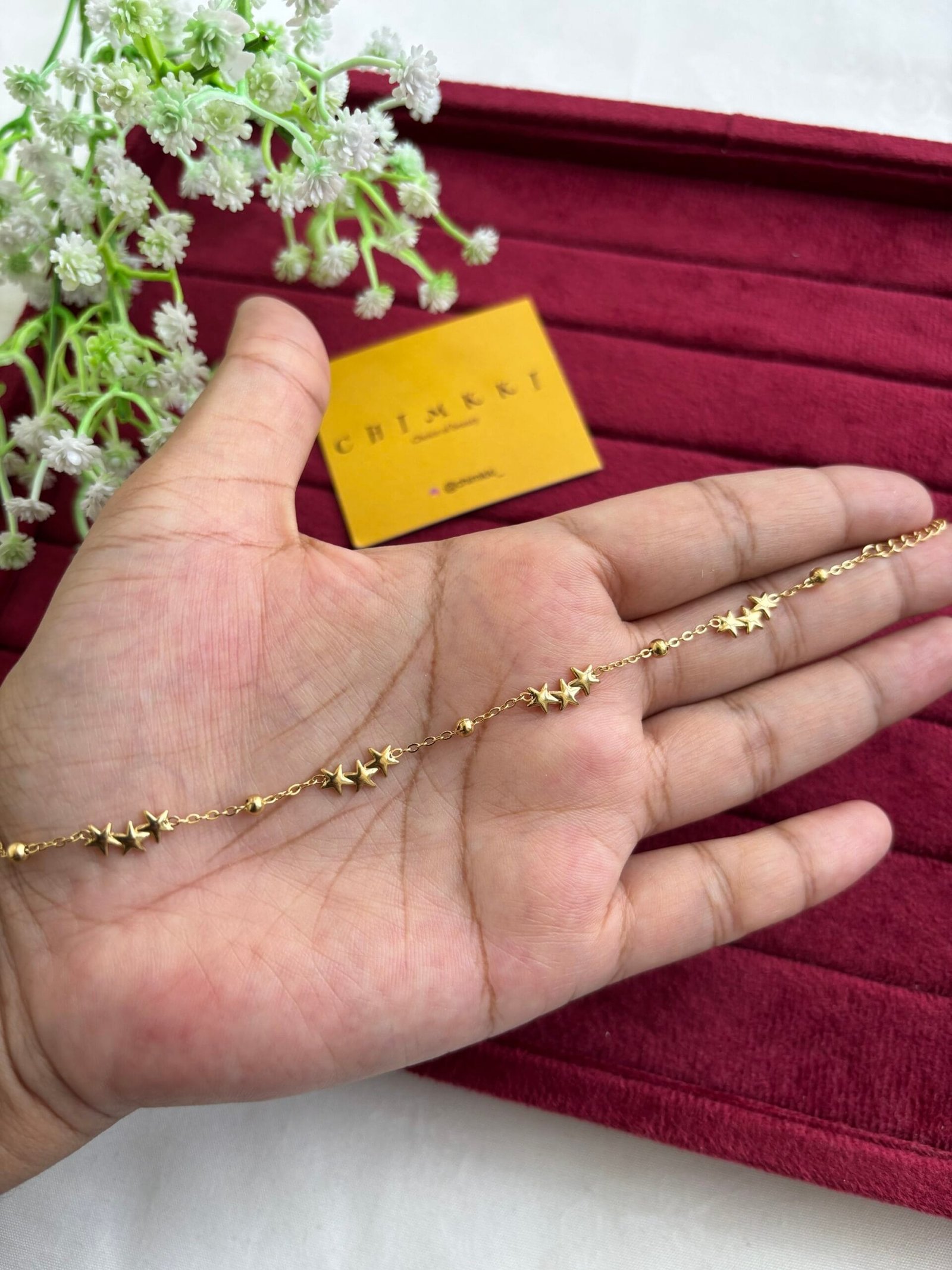 img_9634 beautiful star design Golden bracelet ✨♥️1199 - Image 1