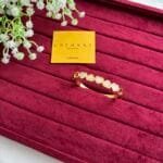 Stainless steel Beautiful white heart design open bangle♥️1203