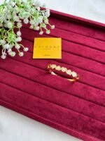 Stainless steel Beautiful white heart design open bangle♥️1203