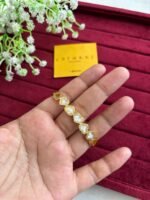 Stainless steel Beautiful white heart design open bangle♥️1203 - Image 3