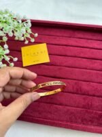 Stainless steel Beautiful Golden open bangle ♥️1256