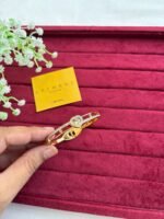 Stainless steel Beautiful heart design Golden-open bangle♥️1209 - Image 2