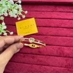 Stainless steel Beautiful heart design Golden-open bangle♥️1209