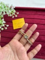 Stainless steel Beautiful heart design Golden-open bangle♥️1209 - Image 3