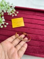 Stainless steel Beautiful heart design Golden-open bangle♥️1209 - Image 6