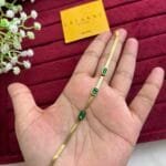 Beautiful Green stone Golden bracelet ✨1252