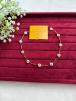 Beautiful flower pearl design Necklace ✨♥️1231 - Image 3