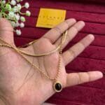 Double layer black stone  Necklace ♥️1230