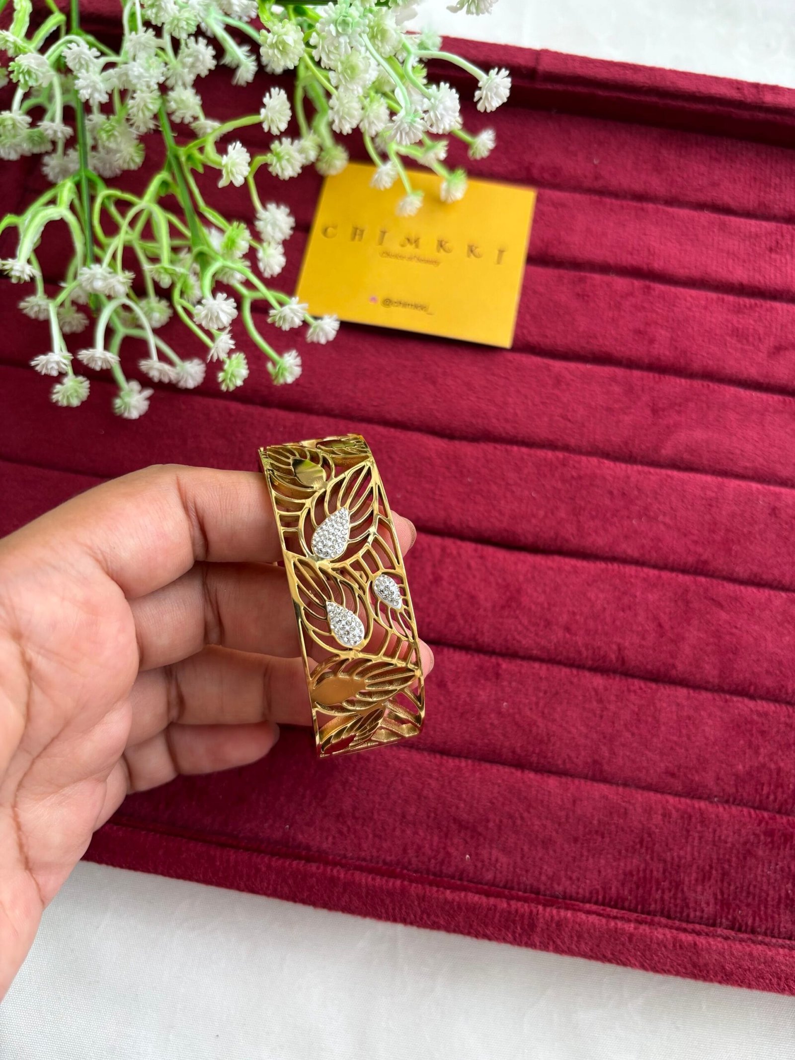 img_9886 Beautiful stainless steel open bangle♥️1229 - Image 1