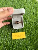 Black rectangular stone beautiful leaf design Adjustable Ring✨1271 - Image 2