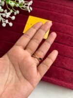 Beautiful Trendy cross ring with black stone♥️Adjustable size✨1261